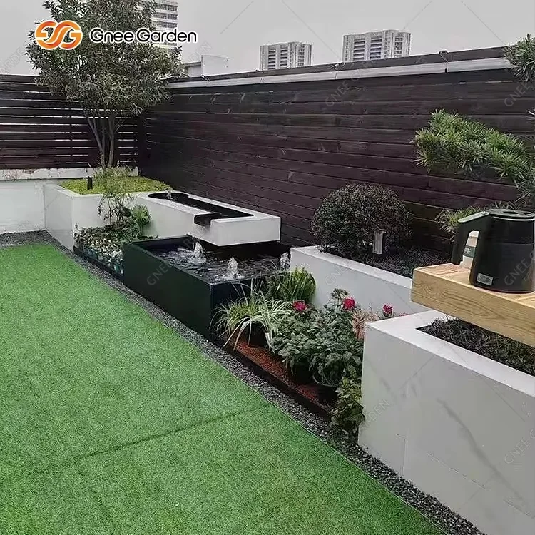 Garden water feature view 7