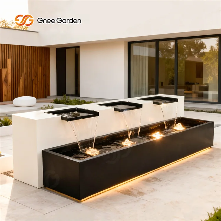 Garden water feature view 3